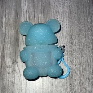 Blue Glitter Bear Airpod Case